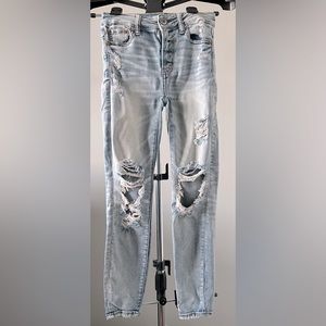 AE High Rise Distressed Jeggings -Short Length